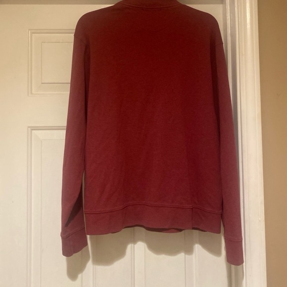 Biltmore Collection Quarter Zip Men’s Size Large Burgundy Long Sleeve - Picture 4 of 5